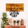 Wallity Wild and Free Escultura de pared de madera y metal Nogal y negro